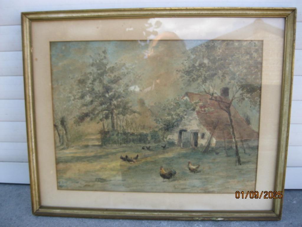 Aquarel Edouardus (EDWARD) Steyaert 1868/1932, Ophalen