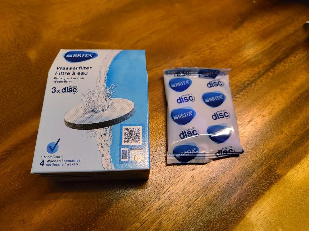 4 nieuwe BRITA MicroDisc-waterfilters, Ophalen, Nieuw