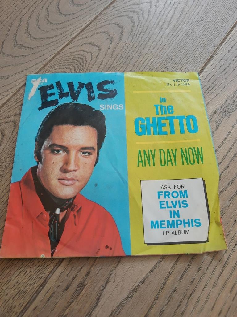 Single Elvis: in the Ghetto, Ophalen of Verzenden, Zo goed als nieuw