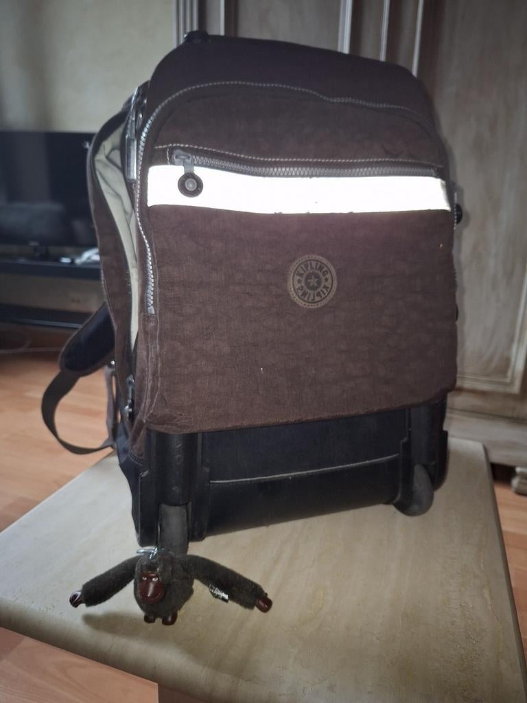 Sacoche à roulettes Kipling, Bijoux, Sacs & Beauté, Sacs | Cartables, Enlèvement ou Envoi, Utilisé, Brun, Porte-documents ou Cartable