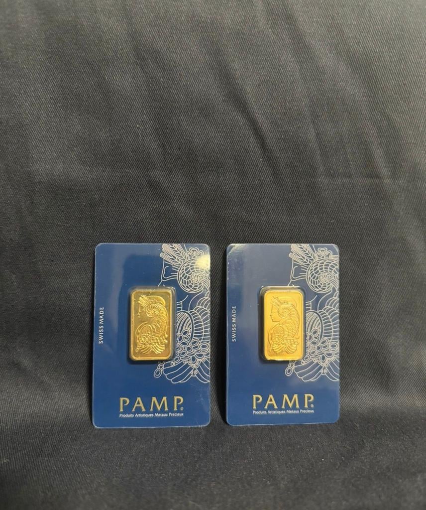 Lingot d'or PAMP Suisse de 2 x 20 g, Timbres & Monnaies, Métaux nobles & Lingots, Enlèvement ou Envoi