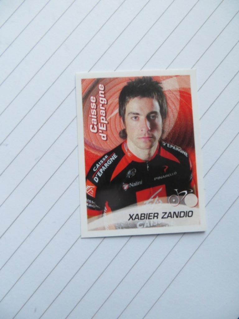 Sticker: Sprint 2010: Xabier Zandio - Caisse d'Epargne - 68, Verzamelen, Ophalen of Verzenden, Nieuw, Sport