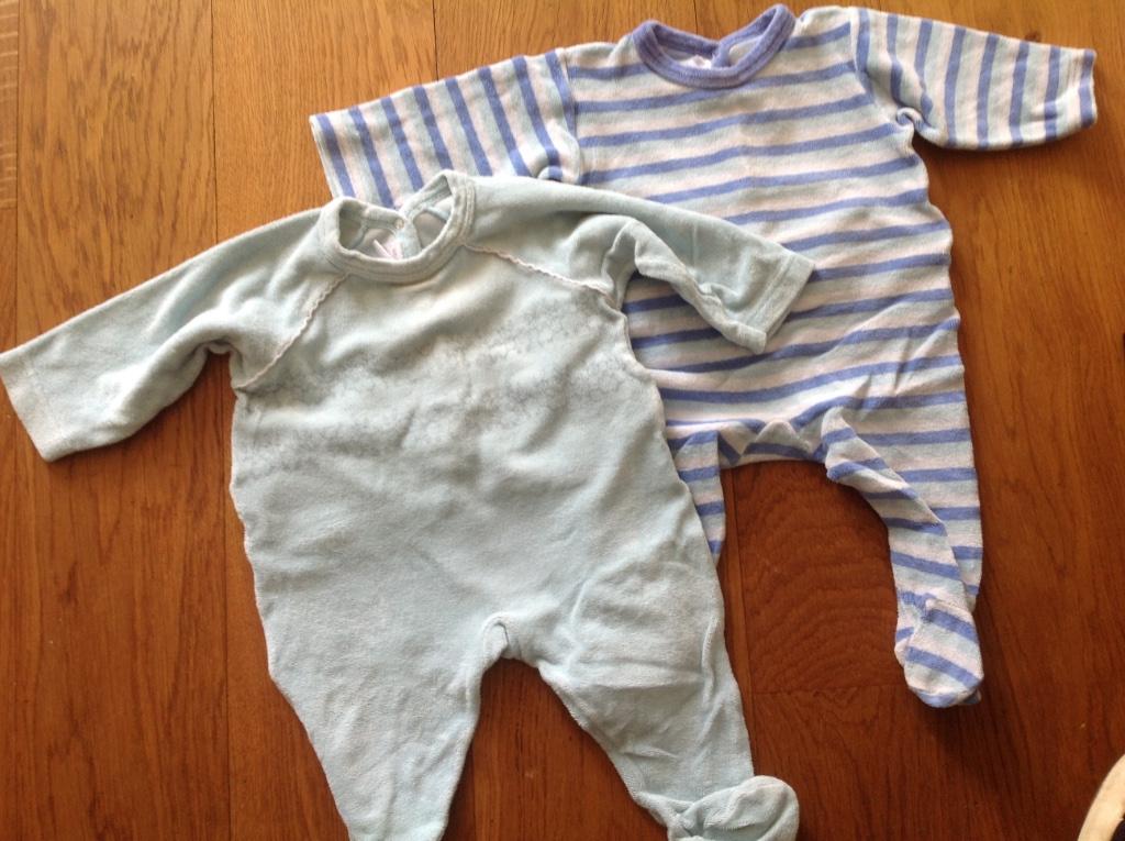 Pyjamas Petit Bateau 6 mois (lot de 2), Garçon ou Fille, Utilisé, Petit bateau, Enlèvement