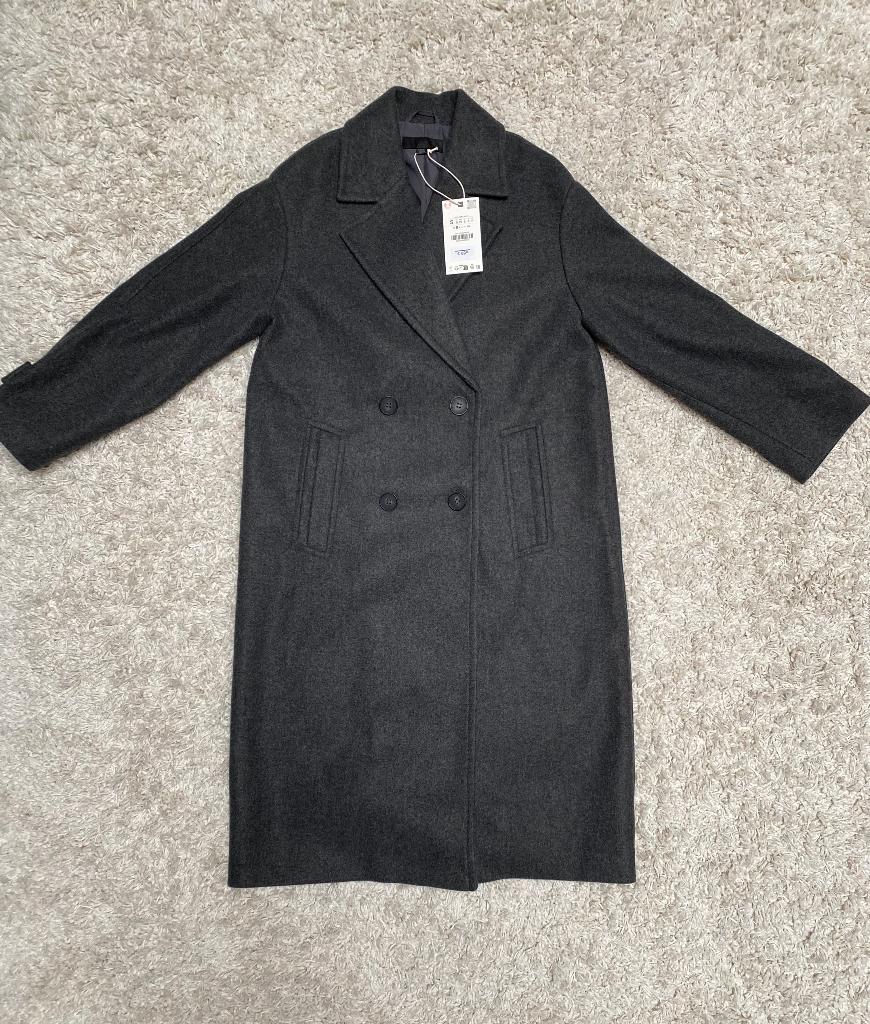 Manteau long gris clair ZARA, Neuf, Gris, Enlèvement, Zara