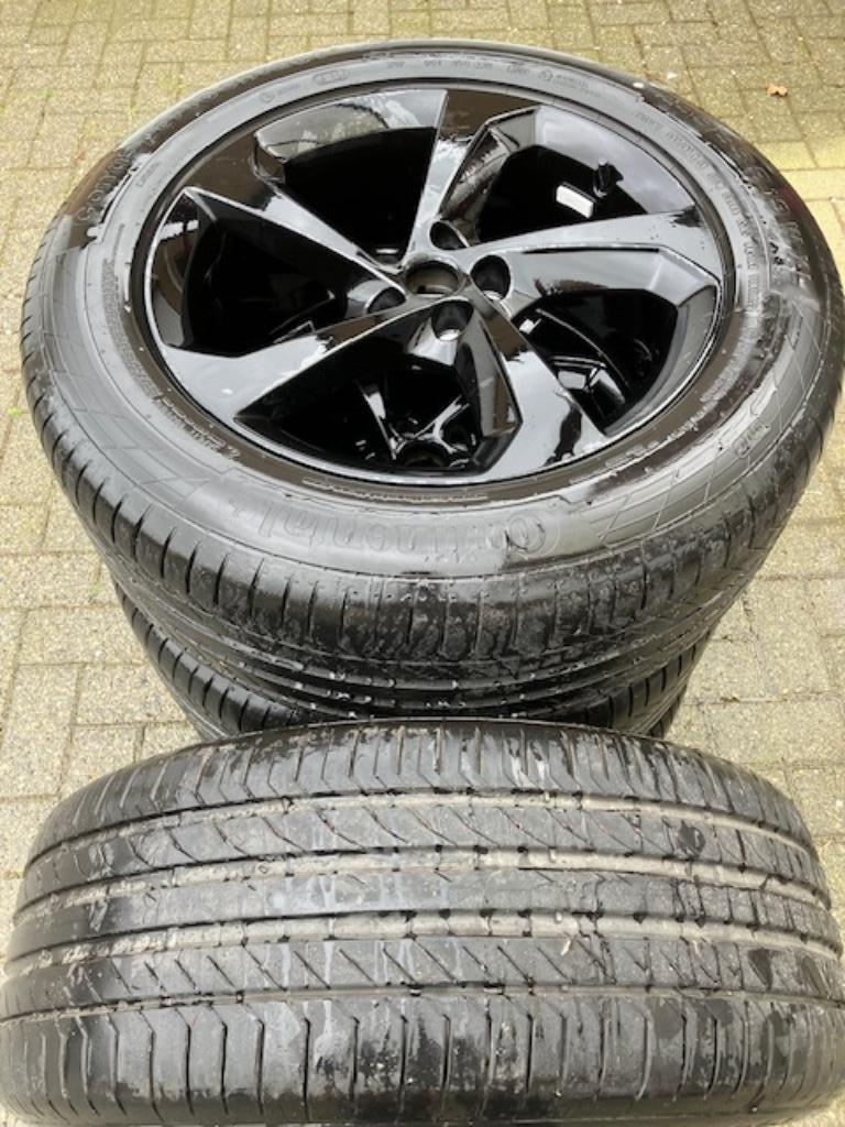 Alu-velgen 19" met banden vr Jaguar F-page., Gebruikt, 255 mm, Banden en Velgen, Terreinwagen