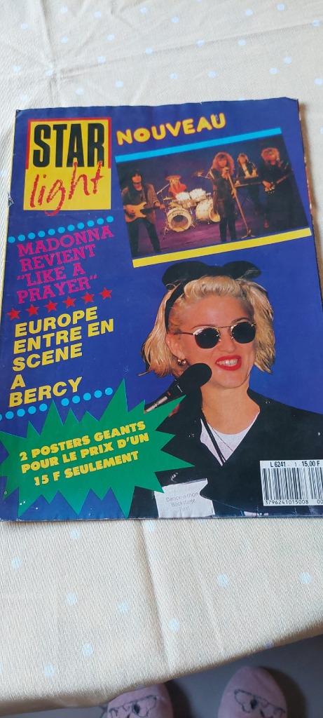 Le magazine de musique pop Starlight des années 1980 : Madon, Collections, Collections Autre, Comme neuf, Enlèvement ou Envoi