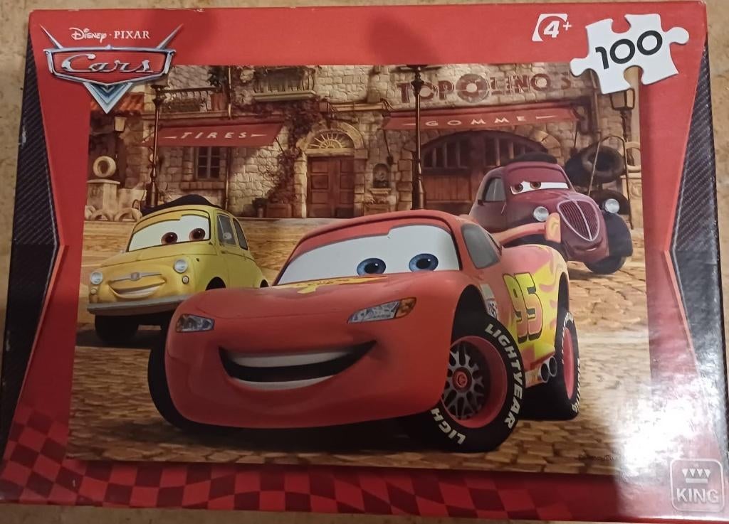Cars puzzel (100 stukjes), Enlèvement, Plus de 50 pièces, Comme neuf, 4 à 6 ans