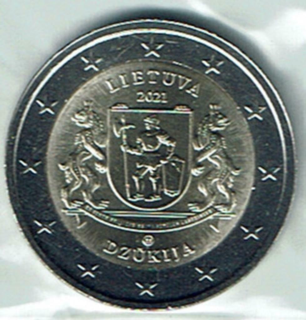 2 euro Litouwen 2021 Dzukija UNC, Verzenden, Overige landen, 2 euro, Losse munt