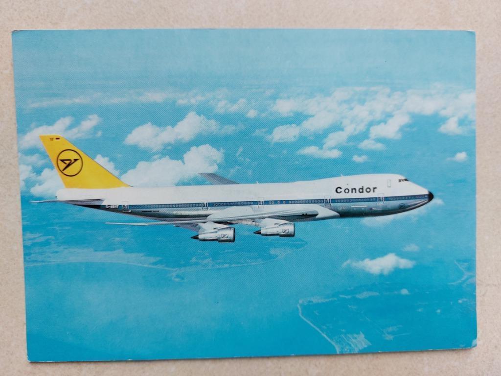 postkaart Boeing 747 (Condor), Verzamelen, Luchtvaart en Vliegtuigspotten, Verzenden