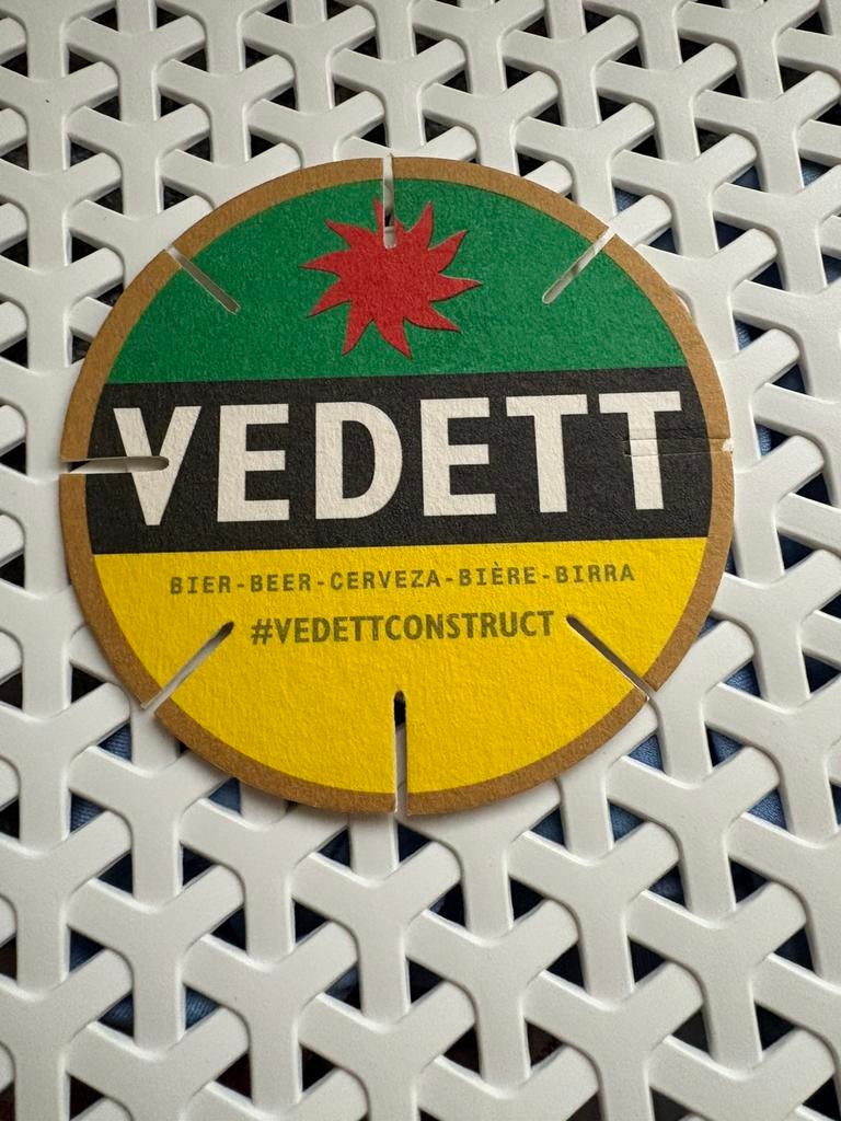 Tapis à bière Vedett, Enlèvement ou Envoi, Neuf, Sous-bock