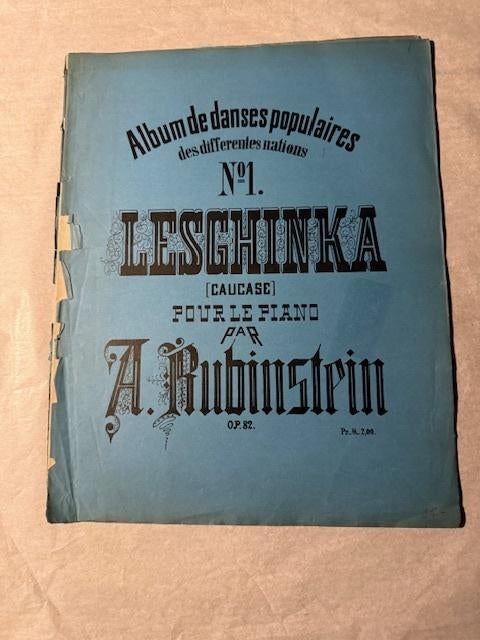 Anton Rubinstein – Leschinka, Gebruikt, Klassiek, Ophalen of Verzenden, Artiest of Componist