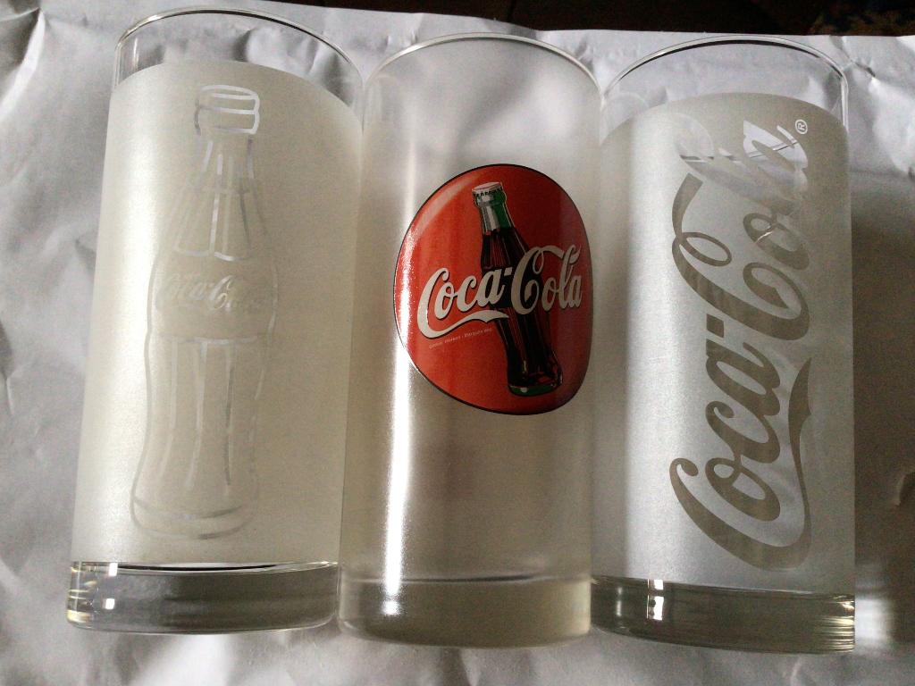 Coca cola retro glazen, blikken dozen, kaarsen, Verzamelen, Ophalen of Verzenden