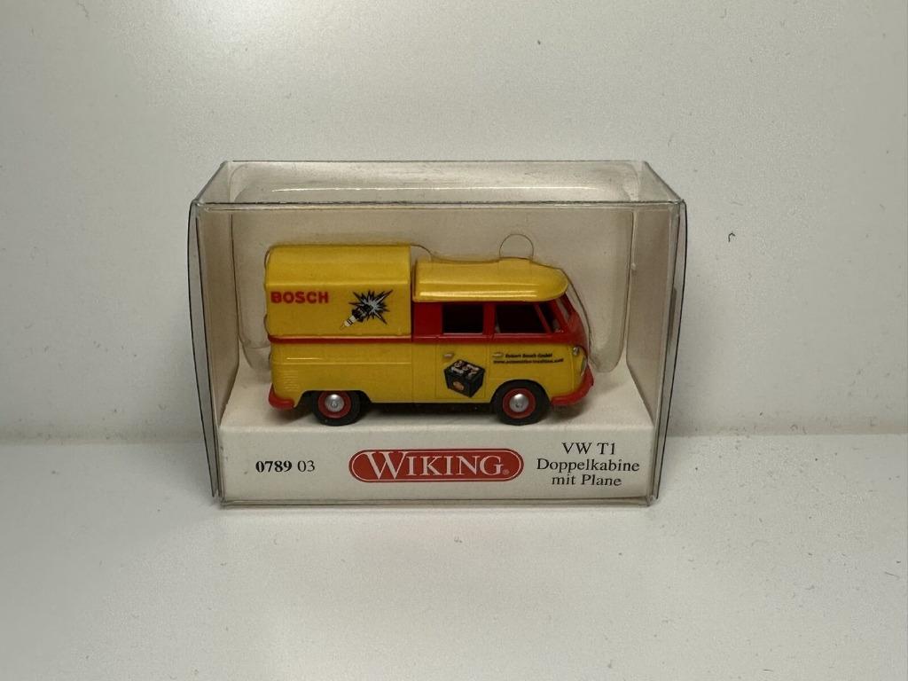 VW  T1 Double Cab PickUp BOSCH 1/87 WIKING Neuf + Boite RARE, Enlèvement ou Envoi, Neuf, Bus ou Camion, Wiking