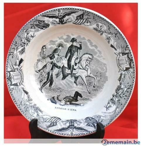 assiette napoleon nimy bataille d'iena, Antiquités & Art, Enlèvement ou Envoi