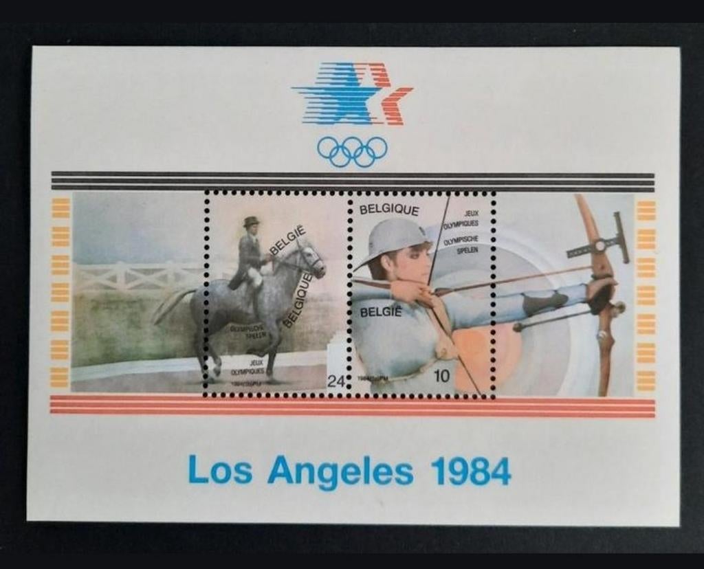 Belgique : COB 2121/22-BL60 ** Jeux olympiques de 1984., Enlèvement ou Envoi, Non oblitéré, Neuf, Jeux olympiques