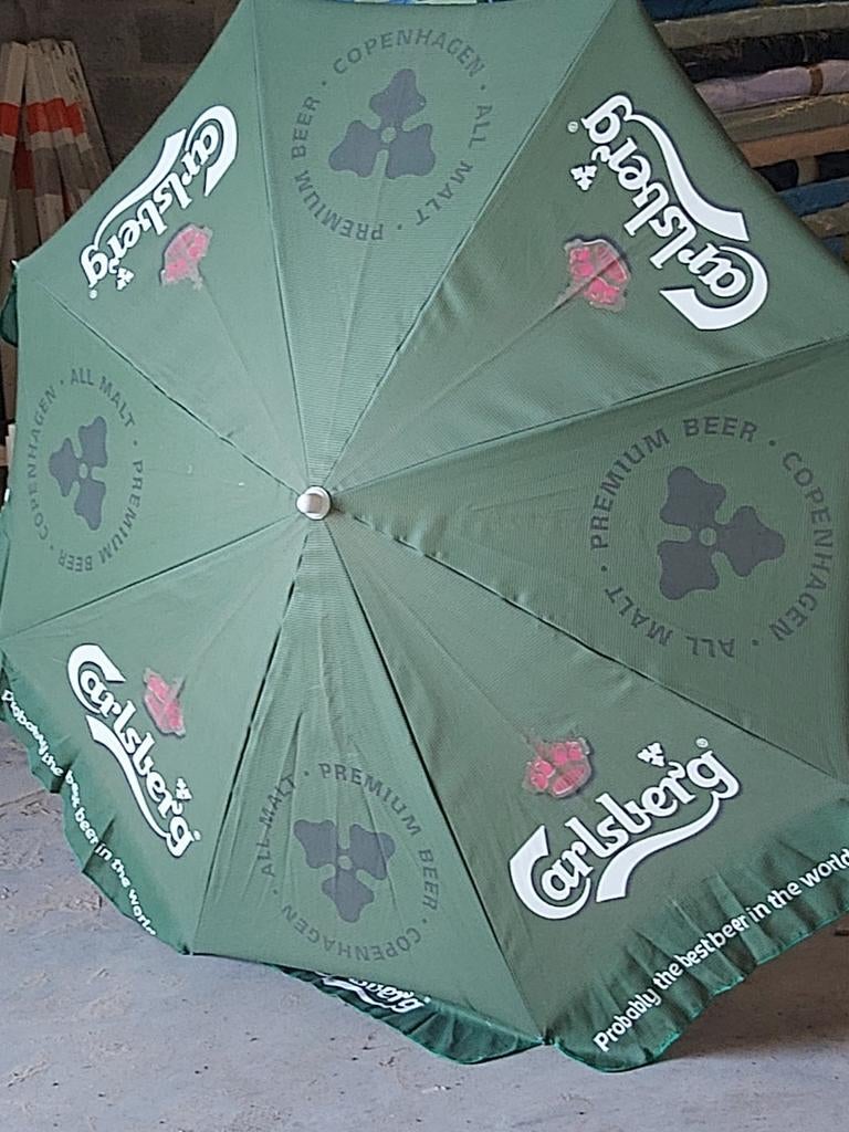 Parasols Carlsberg 100 tal stuks., Ophalen, Gebruikt