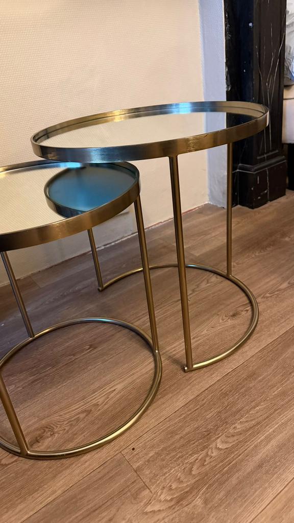 Bijzettafels Zara Home, Maison & Meubles, Tables | Tables d'appoint, Comme neuf, Verre, Enlèvement