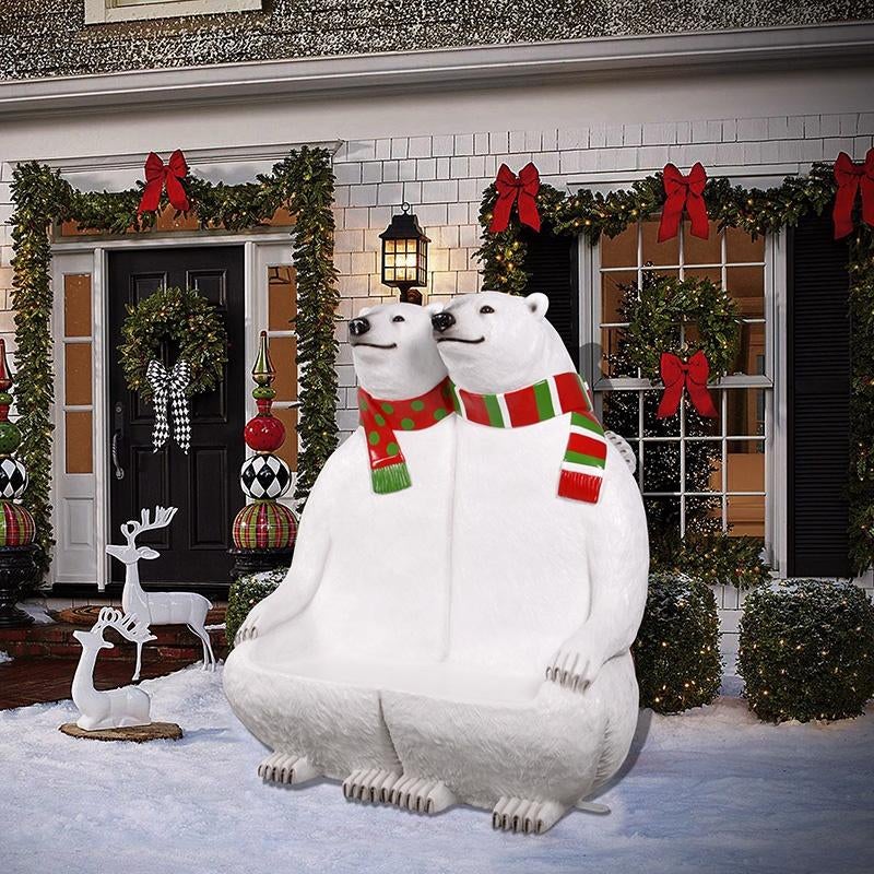 Bear Polar Bench – IJsbeer Hoogte 171 cm Fotomoment, Verzamelen, Dierenverzamelingen, Nieuw, Ophalen