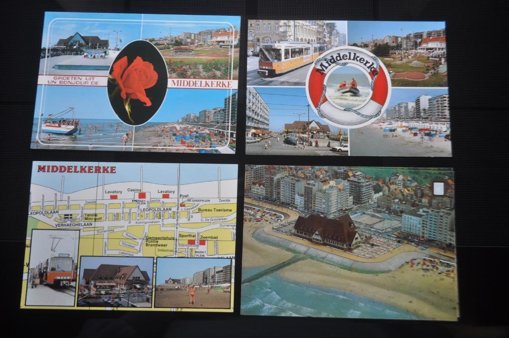 POSTKAARTEN 7X MIDDELKERKE, Collections, Cartes postales | Belgique, Enlèvement ou Envoi, 1980 à nos jours, Affranchie, Flandre Occidentale