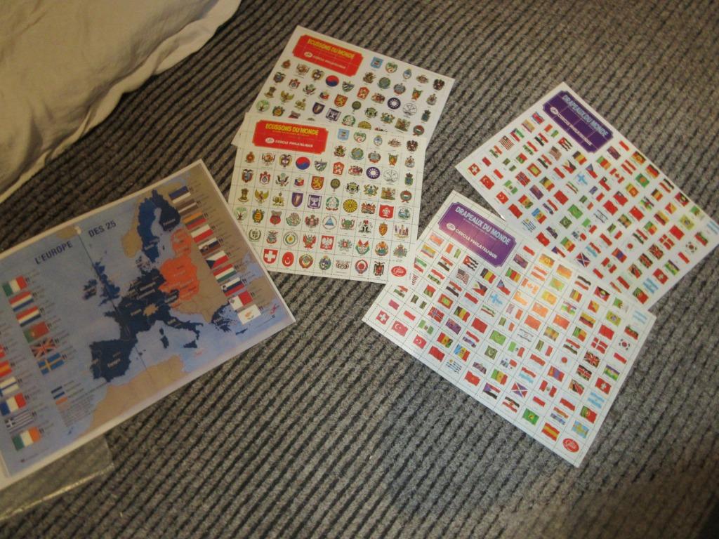 Timbres-poste La Guilde cercle philatelique Drapeaux Ecusson, Enlèvement