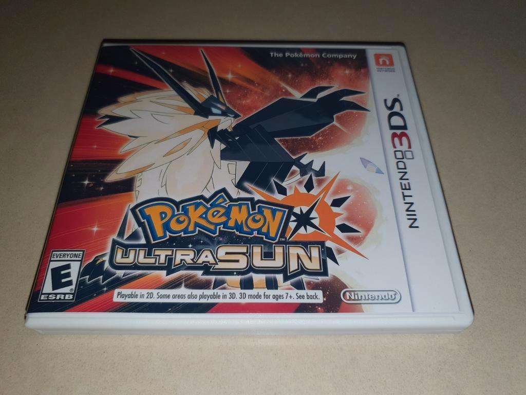 Pokemon Ultra Sun 3DS Game Case, Verzenden, Zo goed als nieuw