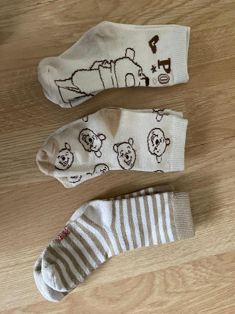 Ensemble de chaussettes Winnie l'ourson, Enfants & Bébés, Enlèvement ou Envoi, Utilisé, Garçon ou Fille, Chaussettes