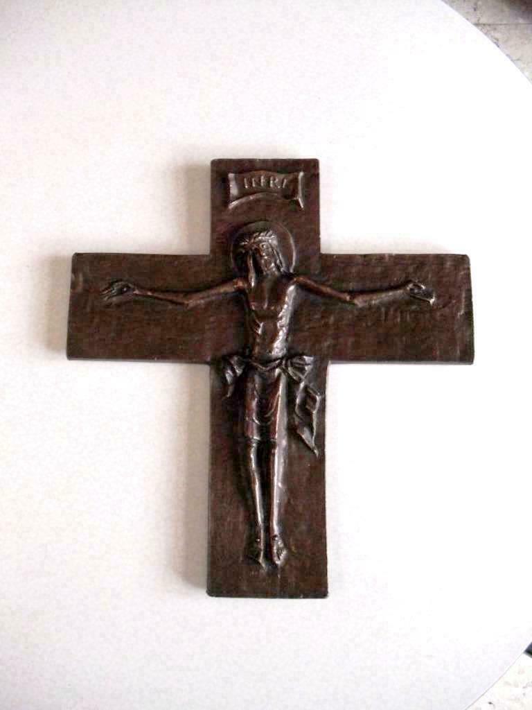 Kruisbeeld brons, Antiek en Kunst, Ophalen of Verzenden