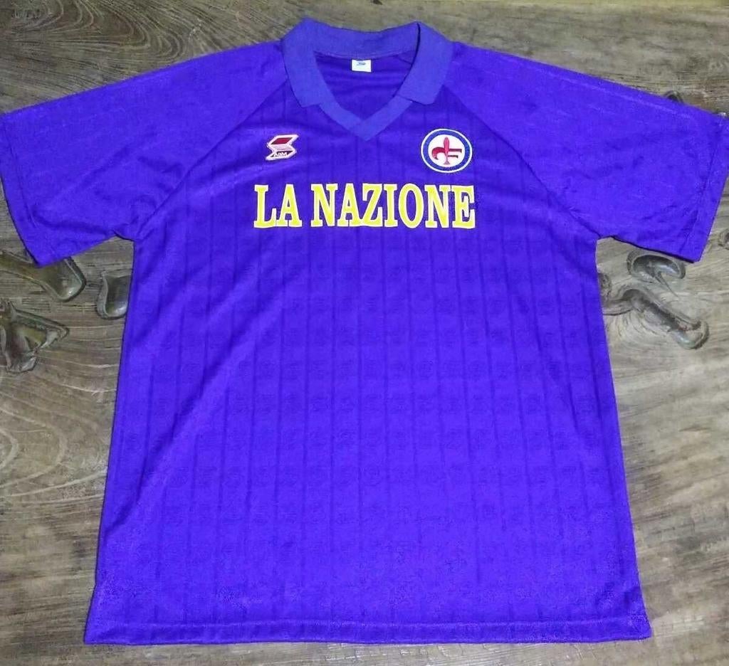 Fiorentina Roberto Baggio Voetbal Thuisshirt Orgineel 1989, Envoi, Comme neuf