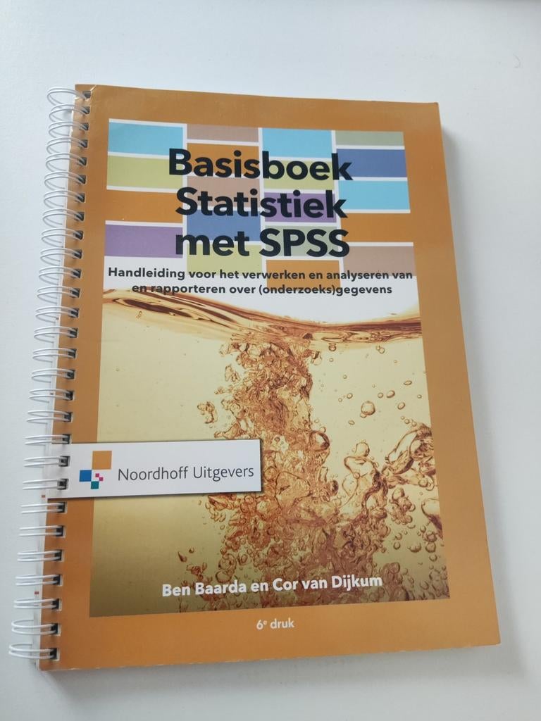 Ben Baarda - Basisboek Statistiek met SPSS, Enlèvement, Ben Baarda