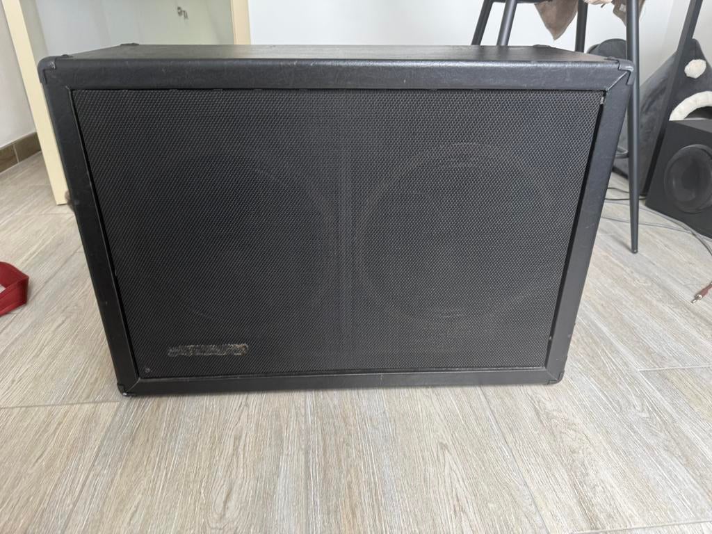 2x12 Cabinet 8ohm parallel. 2x greenback 25w, Enlèvement, Utilisé, Guitare, 50 à 100 watts