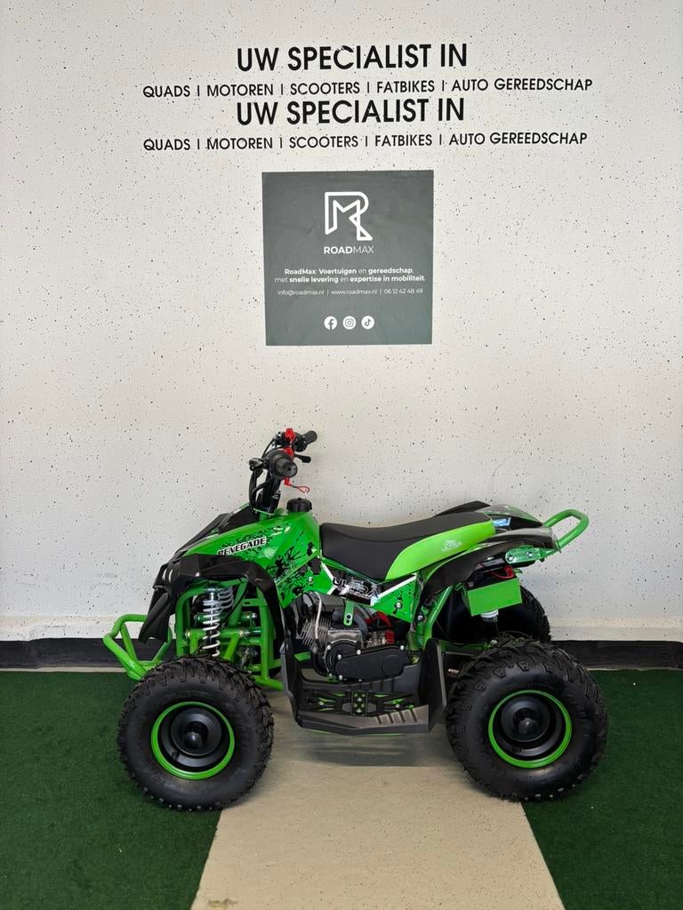 Quad à essence enfants, 50 cc, 50 km/h, vert, Motocross, Enlèvement ou Envoi, Neuf