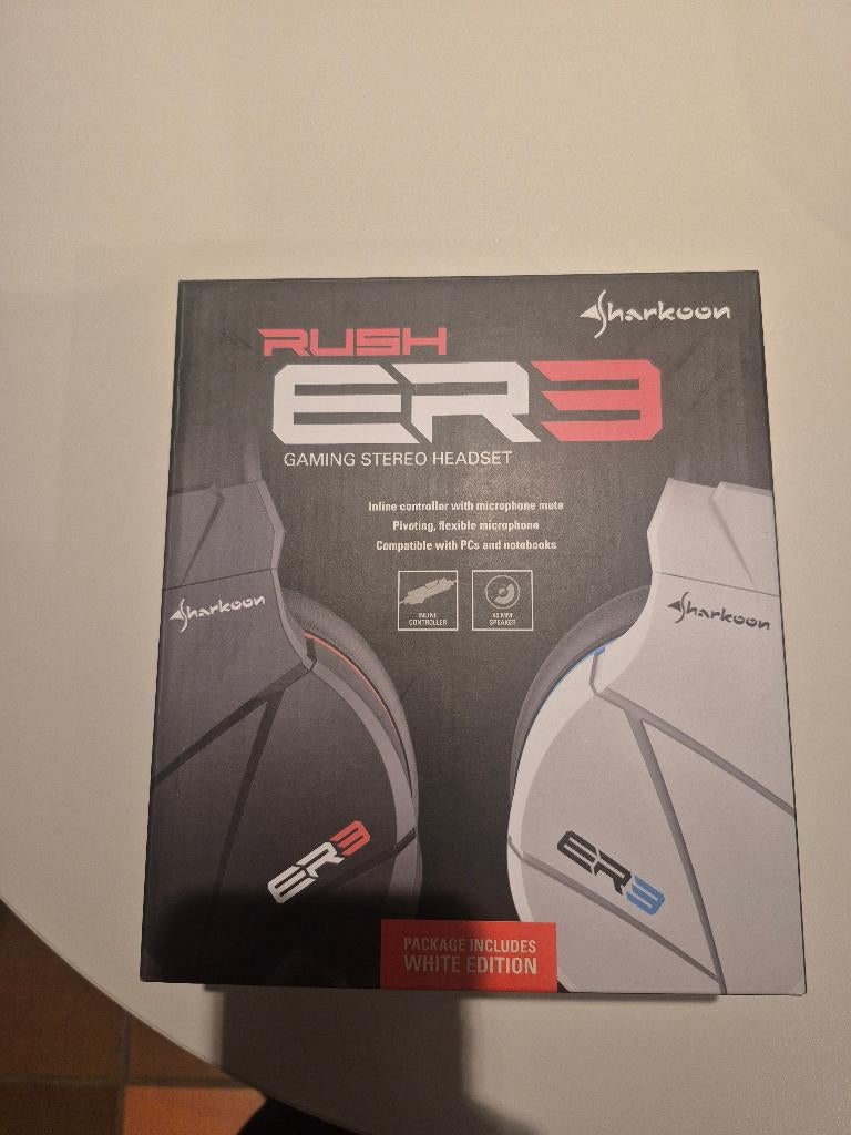 Casque de jeu TK Sharkoon Rush ER3, Neuf, Casque gamer, On-ear, Filaire