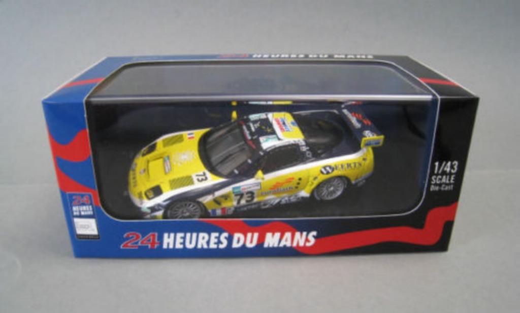 1:43 Ixo LMM128 Chevrolet Corvette C5-R #73 Le Mans 2007, Hobby & Loisirs créatifs, Enlèvement ou Envoi, Comme neuf, Voiture