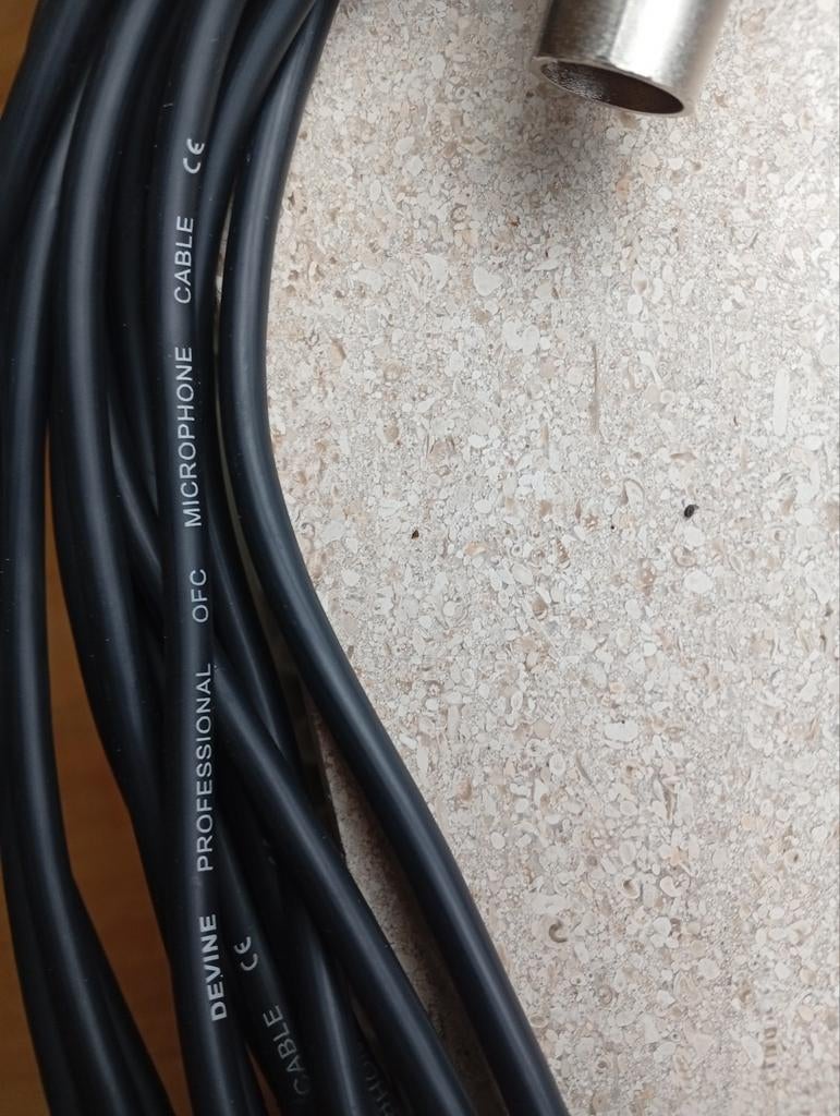 DEVINE professionele microfoonkabel, lengte 12 m, Muziek en Instrumenten, Ophalen of Verzenden, Zo goed als nieuw, Microfoon