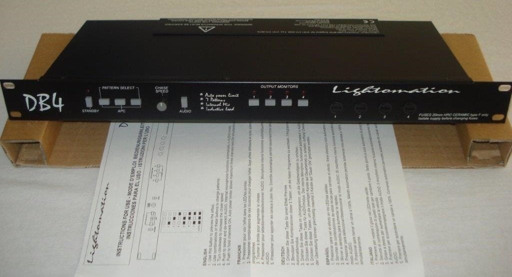 Lightomation DB4 | 4-kanaals lichtcontroller | Nieuw, Ophalen, Nieuw, Overige typen, Geluidgestuurd