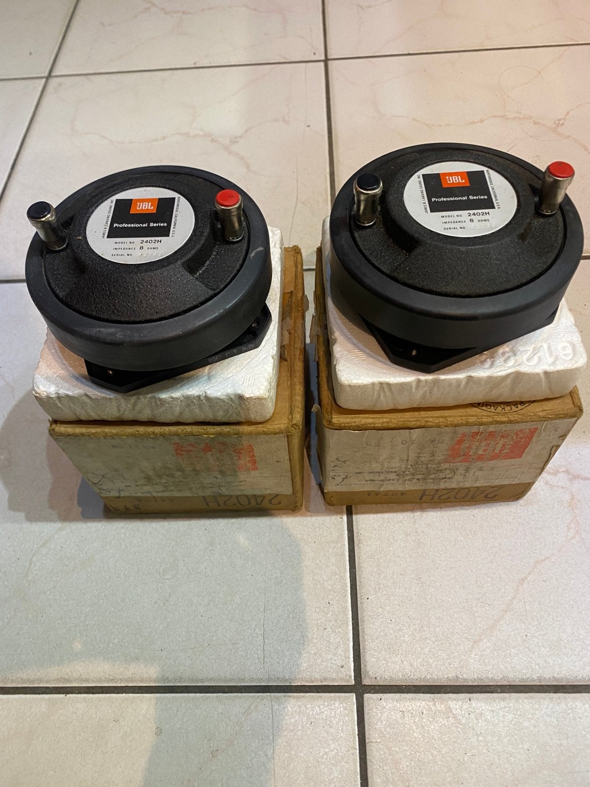 JBL 2402H bullet tweeters, Audio, Tv en Foto, Ophalen of Verzenden, Gebruikt, JBL
