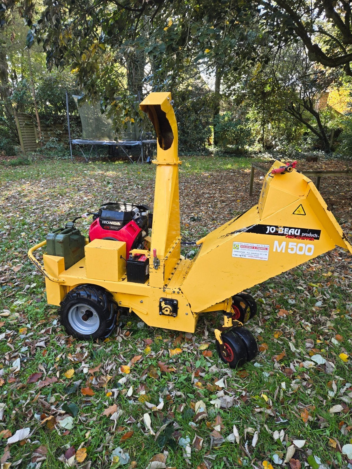 Broyeur / Hakselaar Jo Beau M500, Jardin & Terrasse, Enlèvement, Utilisé, Essence, Jo Beau