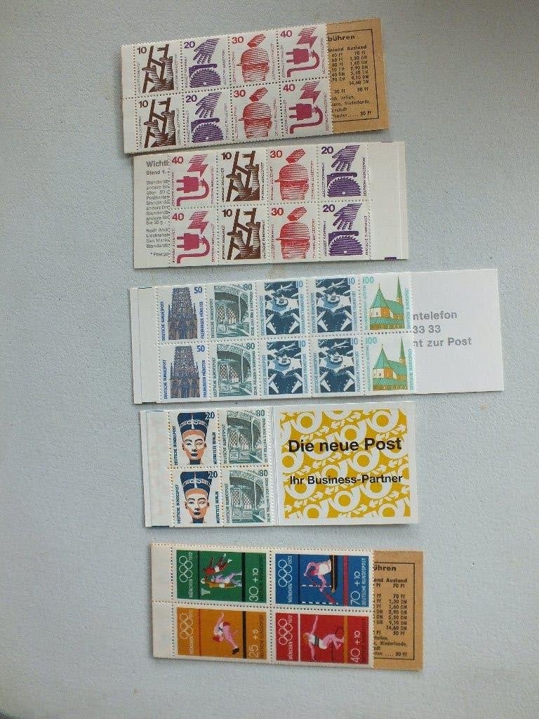 Duitsland Bund postzegelboekjes 5 stuks postfris ***, Ophalen of Verzenden, Postfris