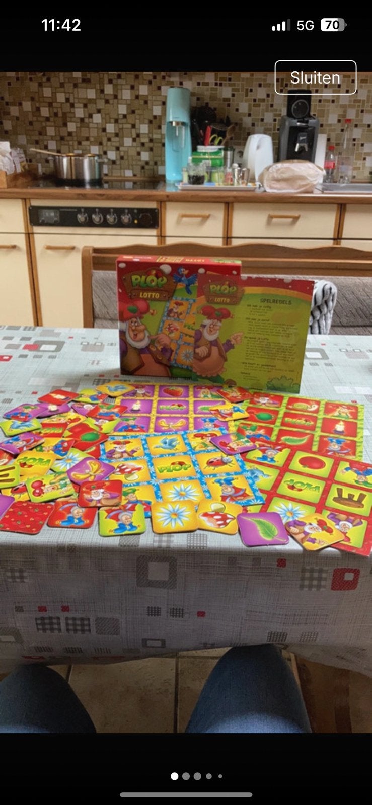 Kabouter Plop lotto spel, Ophalen, Zo goed als nieuw