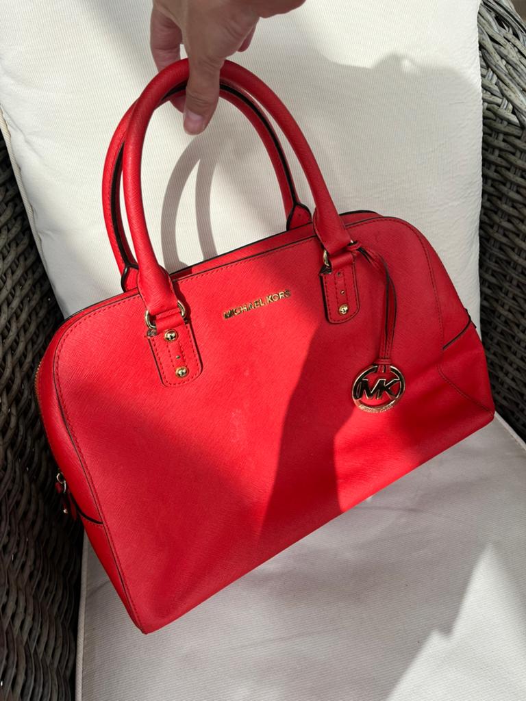Michael Kors handtas, Ophalen, Gebruikt, Rood, Handtas