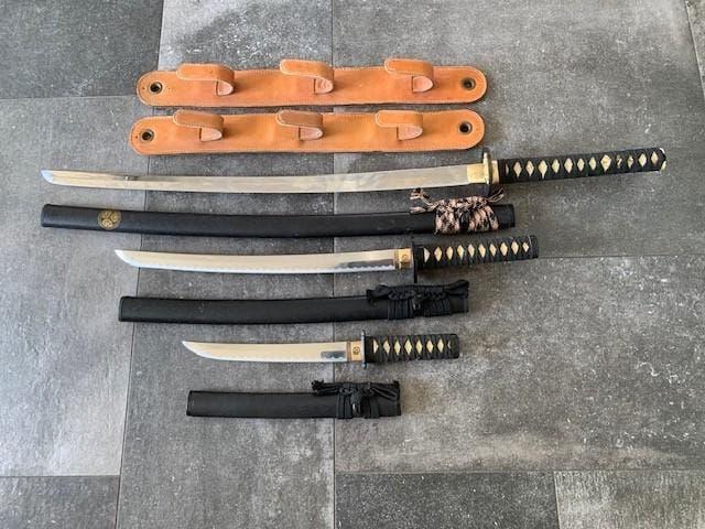 Set van 3 Samurai zwaarden, Ophalen, Overige soorten, Zwaard of Sabel