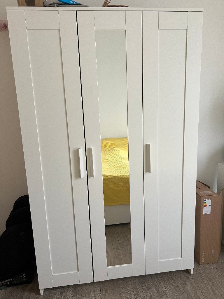 IKEA BRIMNES Kledingkast (Wit), Enlèvement, Comme neuf