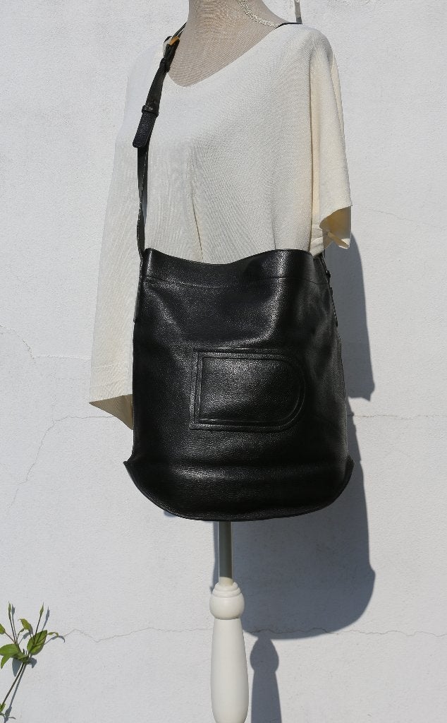 Delvaux tas - Le Pin - zwart, Handtassen en Accessoires, Ophalen of Verzenden, Zo goed als nieuw, Zwart