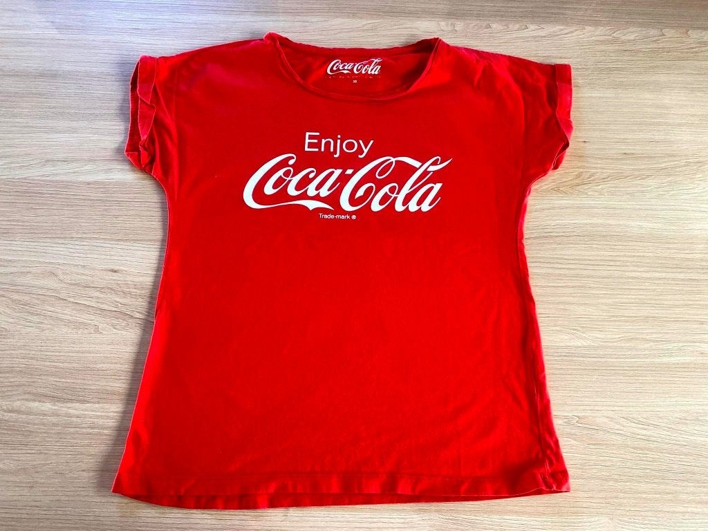 Rood t-shirt - Coca Cola - maat 38 / M, Rouge, Manches courtes, Taille 38/40 (M), Enlèvement ou Envoi