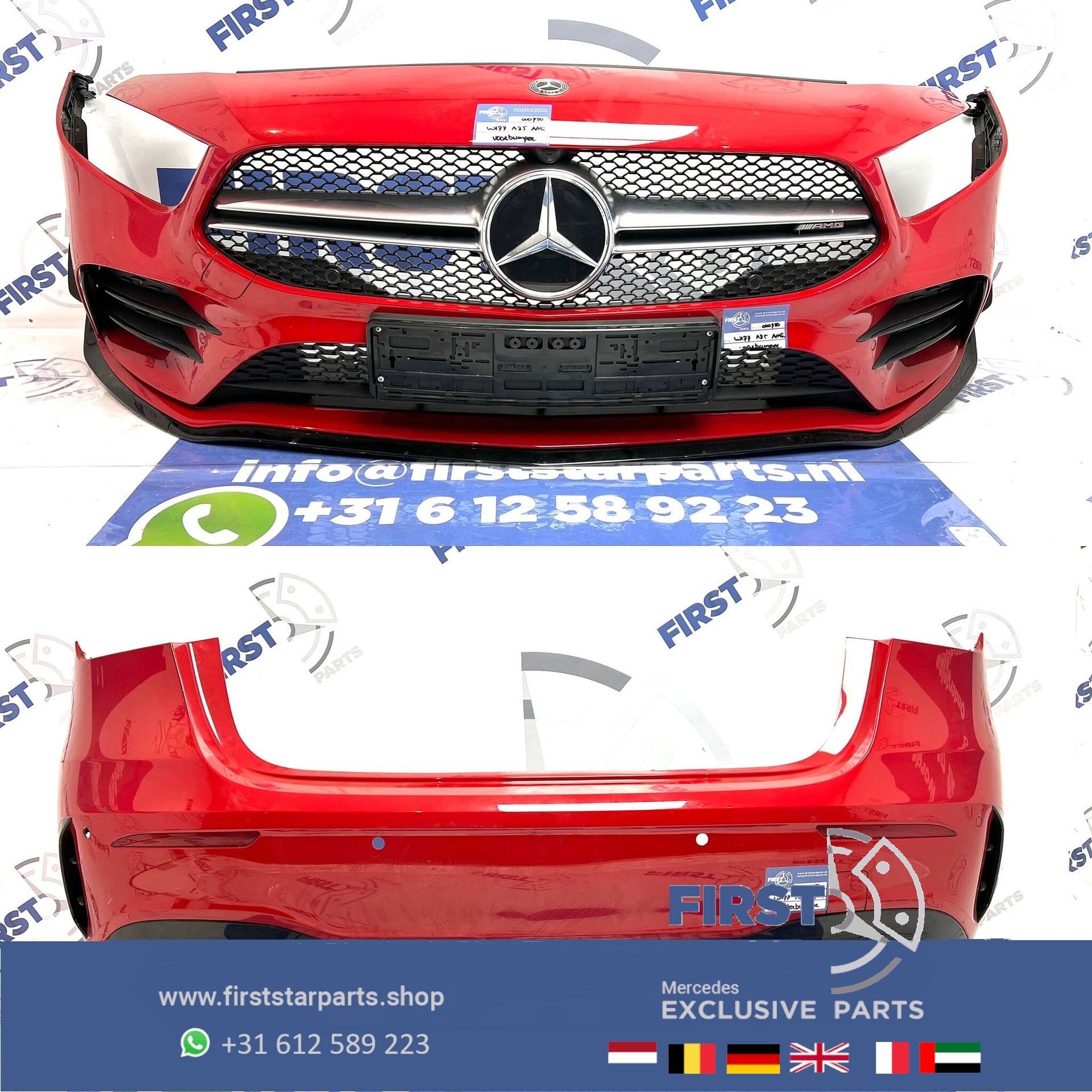 W177 A KLASSE A35 PERFORMANCE AERO PAKKET ROOD origineel Mer, Auto-onderdelen, Gebruikt, -, Ophalen of Verzenden, Bumper