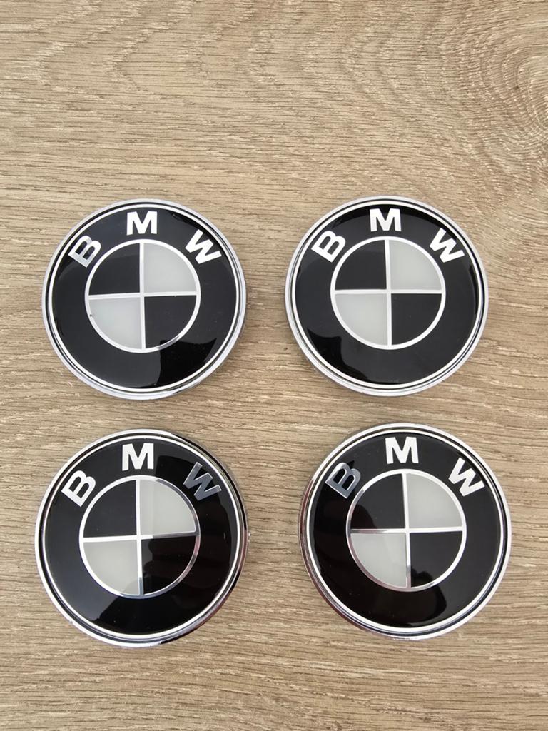 Capuchons de moyeu de roue Bmw noirs, blancs ou entièrement, Enlèvement ou Envoi, Neuf
