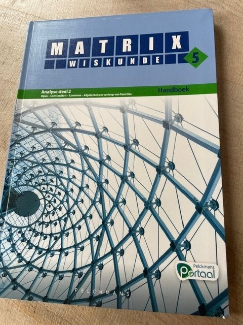 Matrix Wiskunde 5 Analyse deel 2, Boeken, Schoolboeken, ASO, Wiskunde A, Nieuw, Ophalen of Verzenden
