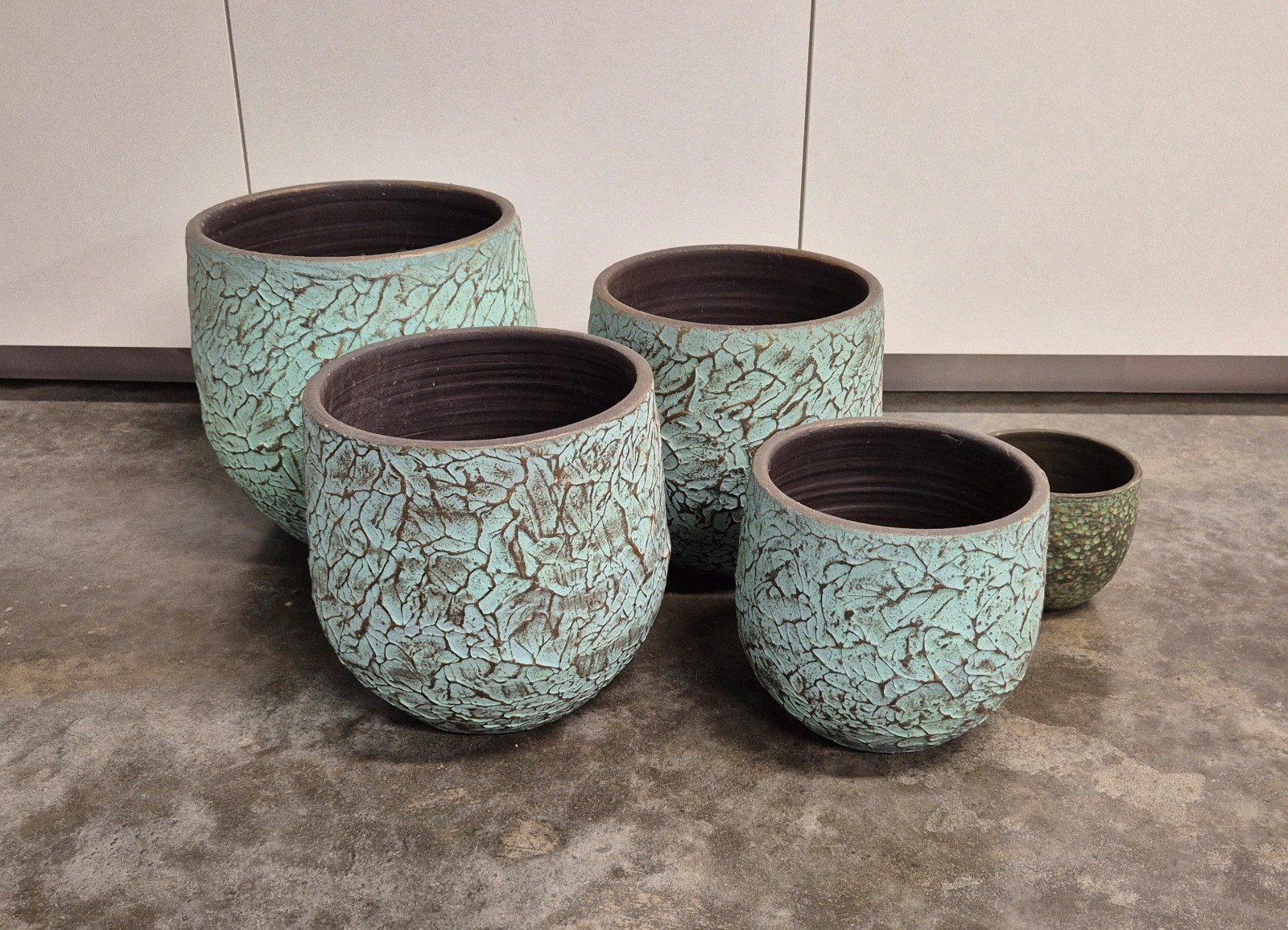 Bloempotten (set van 5), Ophalen