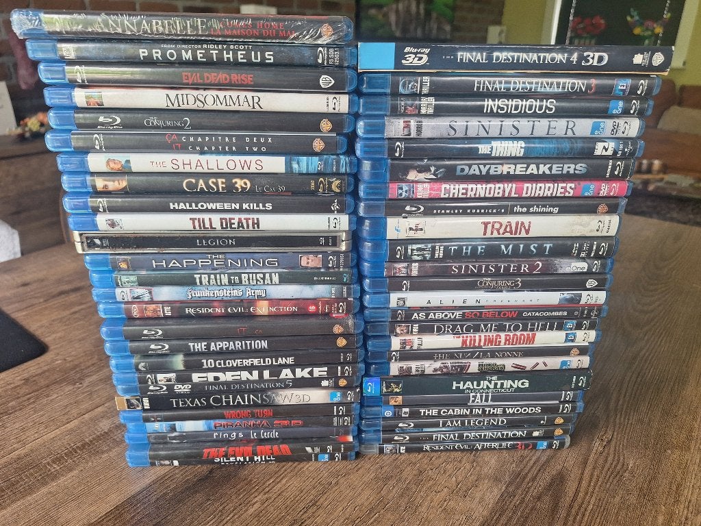Lot van 50 horror blurays, Ophalen of Verzenden, Horror