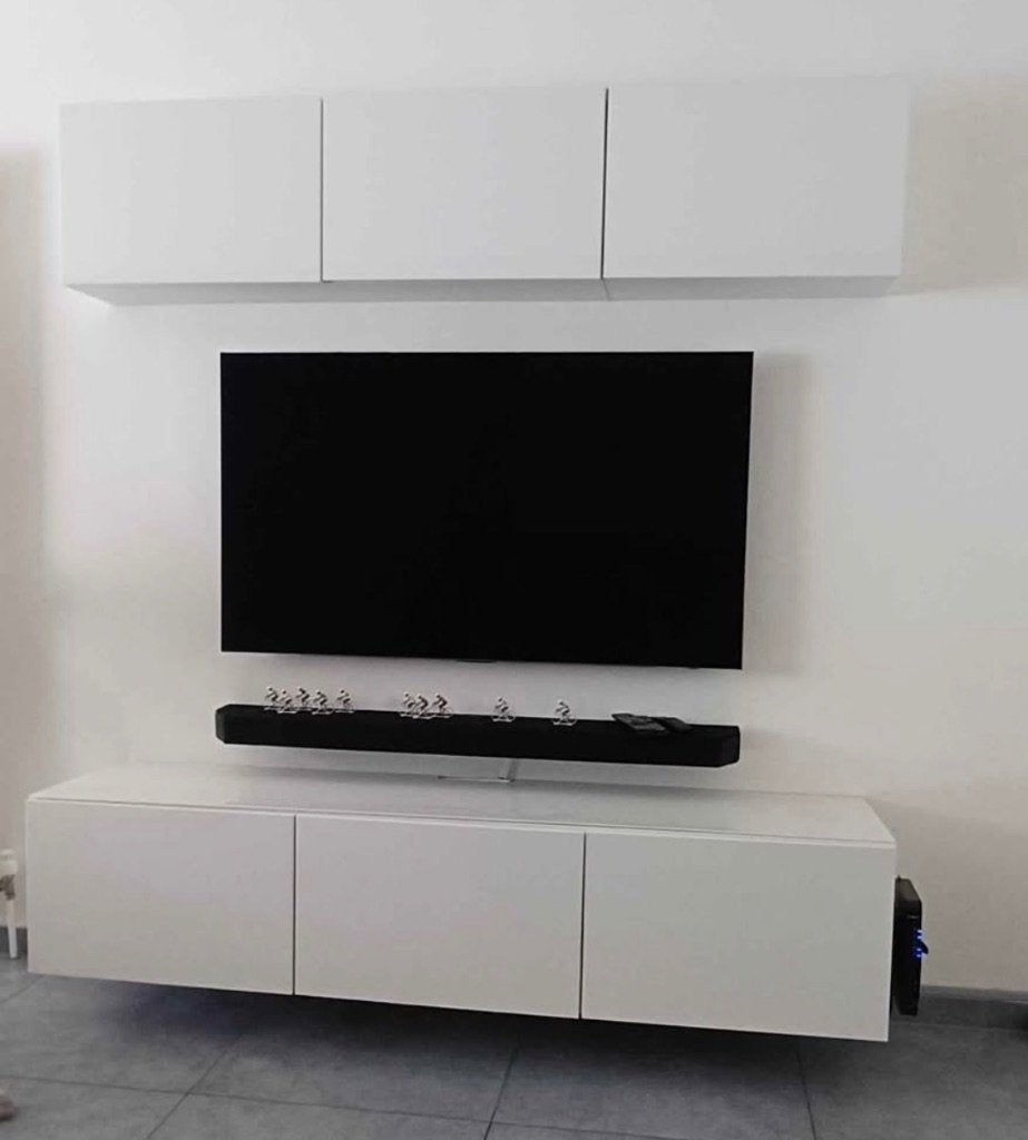 Tv meubel, Huis en Inrichting, Kasten |Televisiemeubels, Ophalen, Zo goed als nieuw, 150 tot 200 cm, Modern